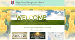 Desktop Screenshot of hopeunitedchurch.net