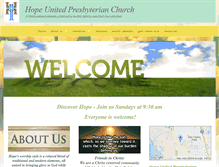 Tablet Screenshot of hopeunitedchurch.net